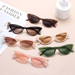 Vintage Cat Eye Sunglasses Rectangle Transparent UV400 Shades
