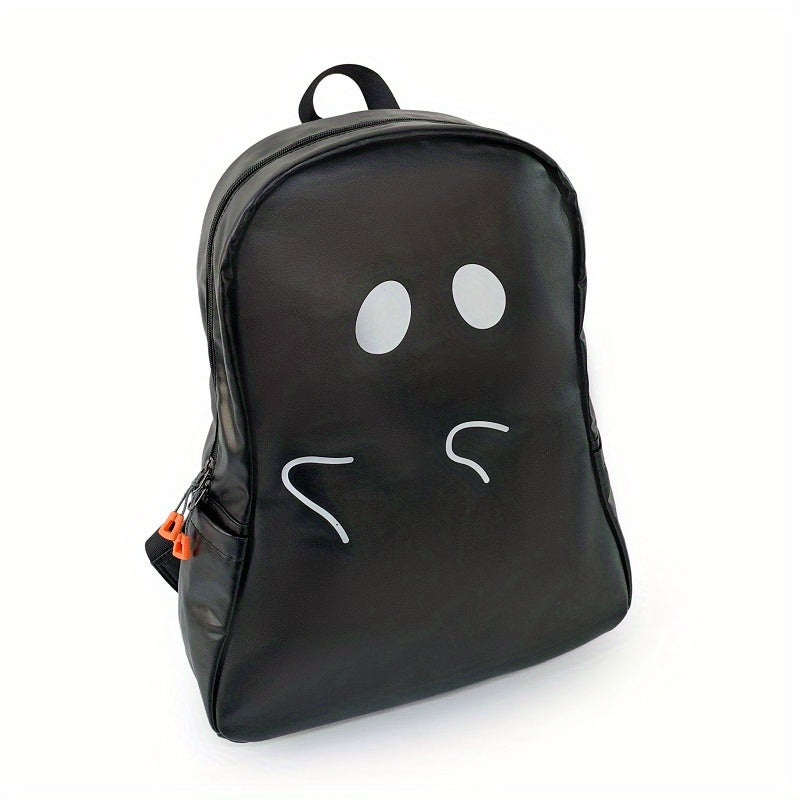 Ghost Shape Backpack Large Capacity PU Leather Backpack