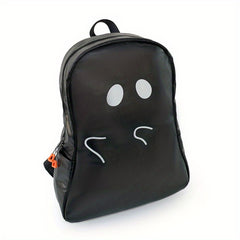 Ghost Shape Backpack Large Capacity PU Leather Backpack