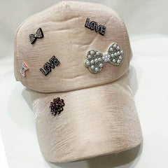 Y2K Rhinestone Cartoon Patch Baseball Cap for Women