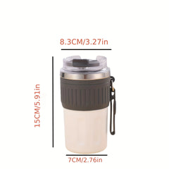 316 Stainless Steel Vacuum Coffee Cup 400ml Portable Leakproof Insulation Water