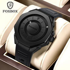 Foxbox Retro Magnetic Watch Unisex Stainless Steel Case & Band