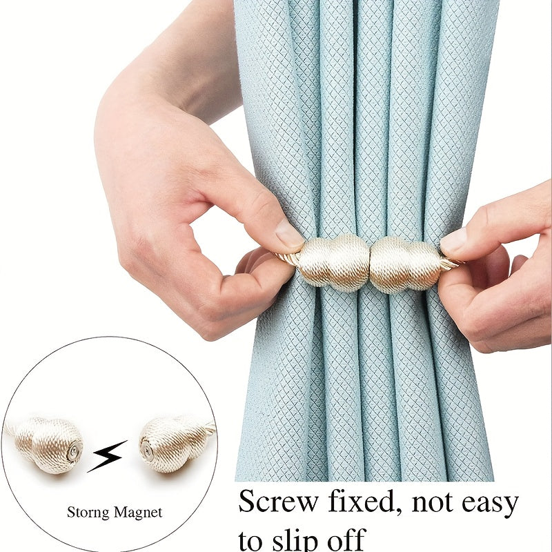 Modern Magnetic Curtain Tieback Gourd Buckle for Home Decor