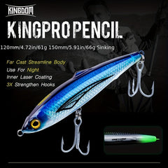 Kingdom Glow Coated Trolling Tuna Fishing Lures 120/150mm