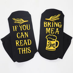 Funny Cotton Socks with Gripper, Non-Slip Floor Socks