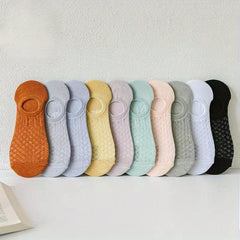 10 Pairs Plaid Pattern Socks Low Cut Ankle Socks Women's Stockings