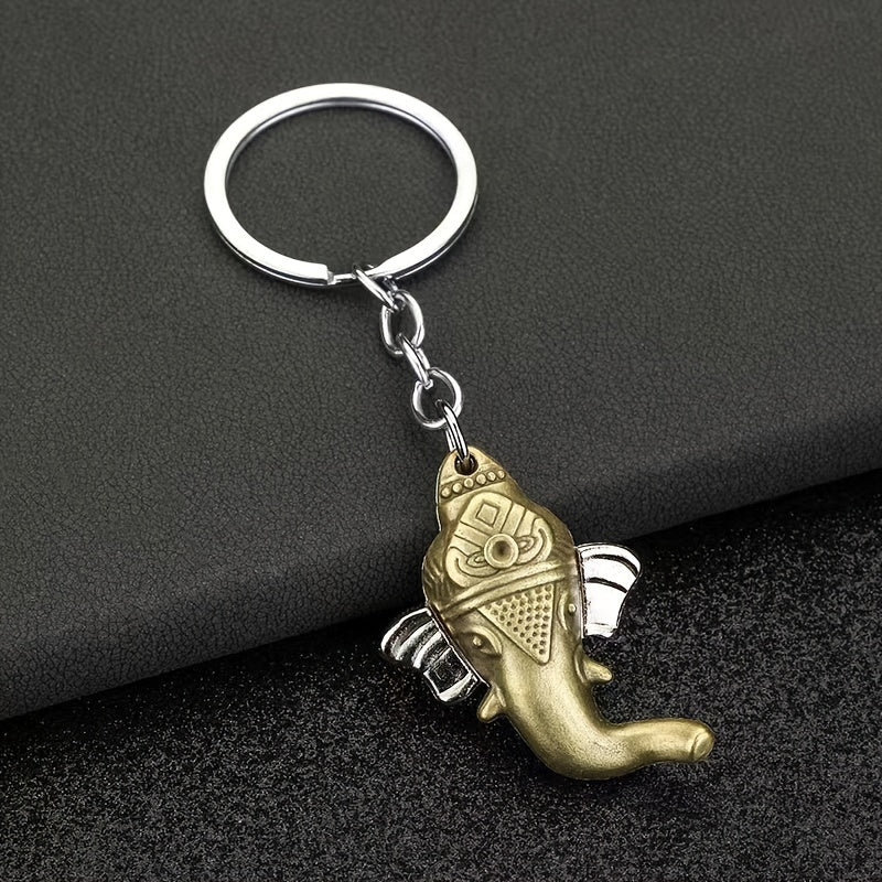 Elephant Head Keychain Pendant for Car Keys Backpacks Wallets