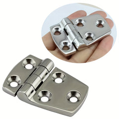 1pc Marine Yacht Polishing Bend Plate Corner Hinge 316 Stainless Steel 5 Holes