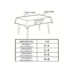 Plaid Jacquard Tablecloth Embroidered Linen Dustproof Decorative Tablecloth