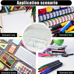 Acrylic Desktop Storage Box Office Stationery Book Organizing