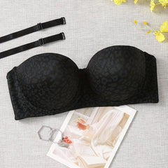 Leopard Print Molded Cup Balconette Bra