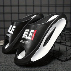 Men's Platform Slides Comfortable Non Slip Cloud Slippers