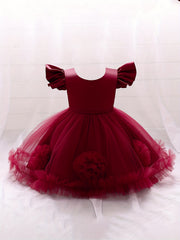Puffy Princess Flower Girl Dress