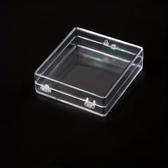 Square Clear False Eyelash Plastic Box, Reusable Case for 1 Pair Lashes