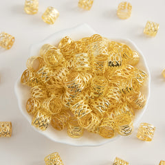 100pcs Dreadlocks Beads Hair Braid Clips Hair Cuffs Hair Jewelry For Locs