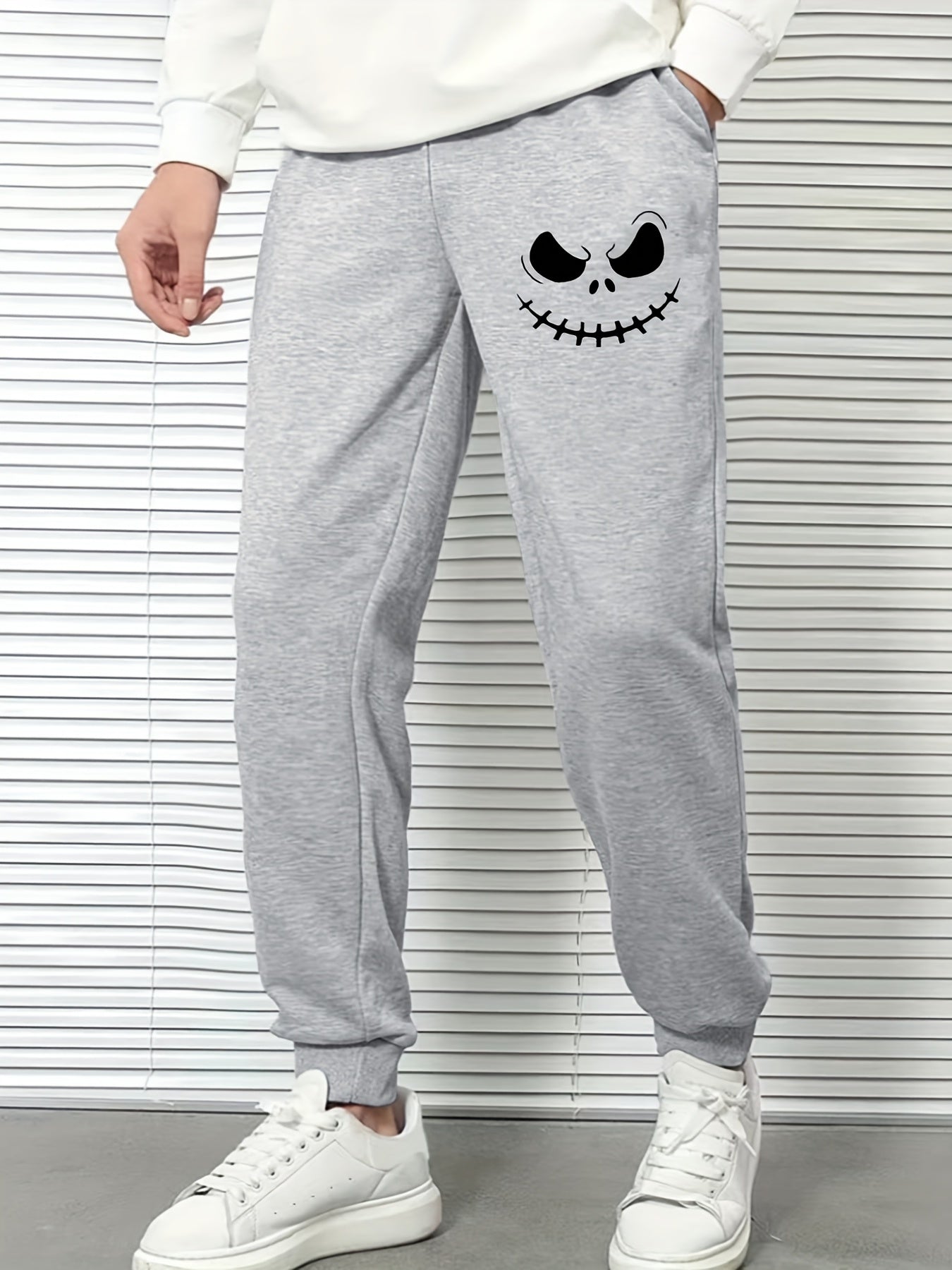 Men s Panda Face Sports Pants Men s Casual Drawstring Jogging Trousers