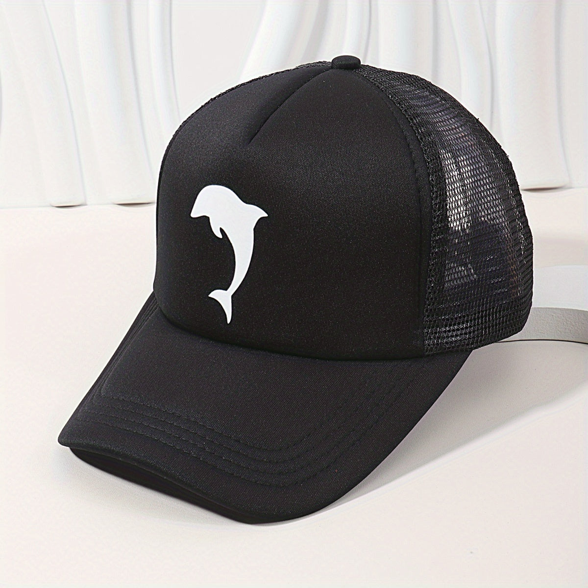 Animal Print Mesh Trucker Hat Unisex Breathable Sunscreen Dad Hat