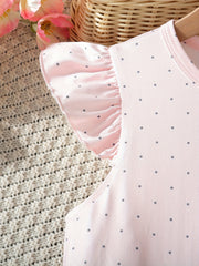 Girls Polka Dot Nightdress Sleeveless PJ Dress