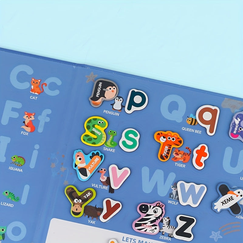 Magnetic Letters Book for Kids 3+ to Learn English Letters