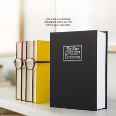English Dictionary Money Box with Keylock - Hidden Safe Storage