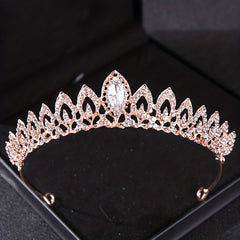 Princess Crown Rhinestone Headwear for Girls Birthday Party Dress Up