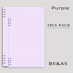 2pcs A5 & B5 Coil Notebook Morandi 160 Pages