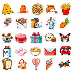 50pcs Healing Life Series Stickers Laptop Helmet Water Cup Decor