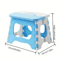 Portable Square Bathroom Folding Stool for Outdoor Fishing Plastic Stool