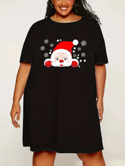 Santa Claus Lounge Dress Short Sleeve Nightdress