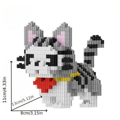 3000pcs Interlocking Cat Building Blocks Set for Adults