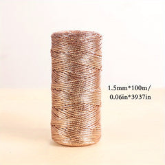 Golden Twine String Twist Ties Coil Ribbon for DIY Craft Jewelry Gift Packing