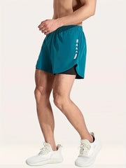 Men's 2 in 1 Quick Drying Sports Shorts for Gym Workout