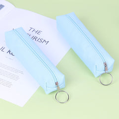 Solid Leather Student Pencil Case