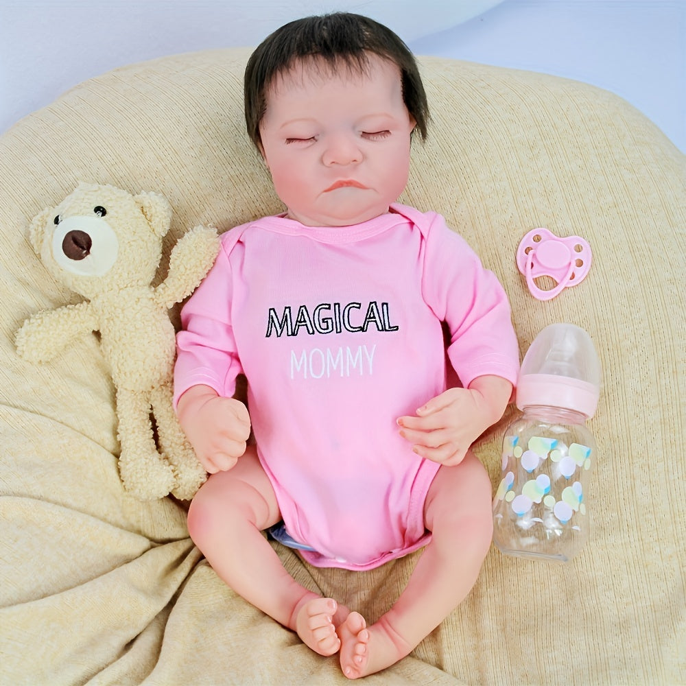 17-Inch Reborn Baby Doll Soft Vinyl for Early Education