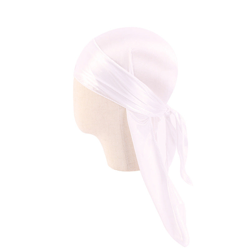 Kids Silk Sleep Cap Boys Pirate Cap Girls Headwraps