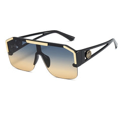 Polygon Sunglasses Vintage Punk Oversized Women's Eyewear