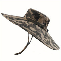 Oversized Brim Bucket Hat for Outdoor Sun Protection