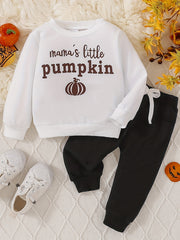 Baby Boy Halloween Costume Pumpkin 2pcs Set