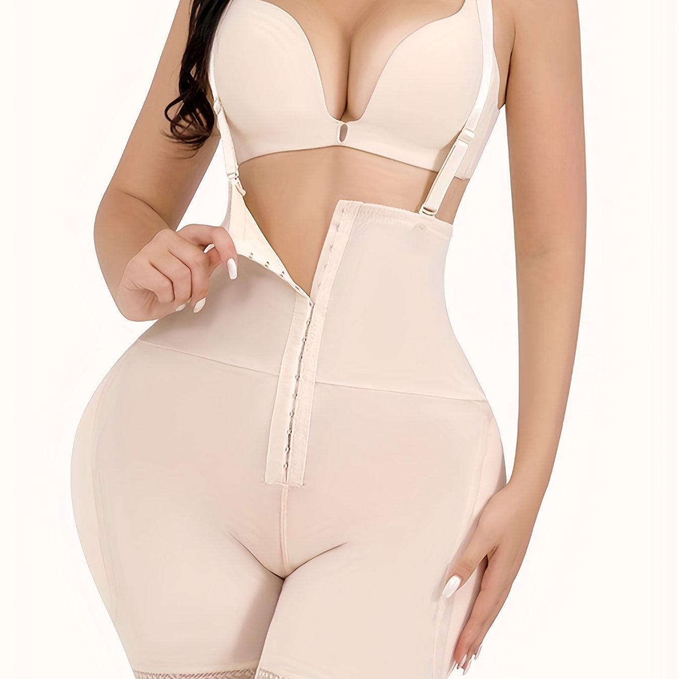 Lace Trim Shaping Shorts Tummy Control Compression Padded Shorts