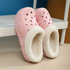 Boys Fleece House Shoes Non Slip Soft Bottom Winter Walking Shoes