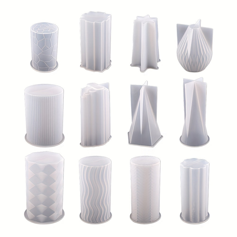 Cylinder Candle Silicone Mold for Epoxy Resin