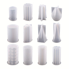 Cylinder Candle Silicone Mold for Epoxy Resin