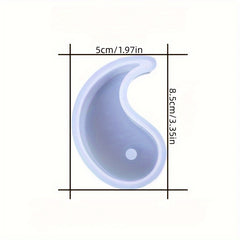 Tai Chi Yin Yang Candle Silicone Mold DIY Handmake Soap Resin Craft Making Mould