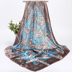 Vintage Silk Waist Fruit Print Bandana