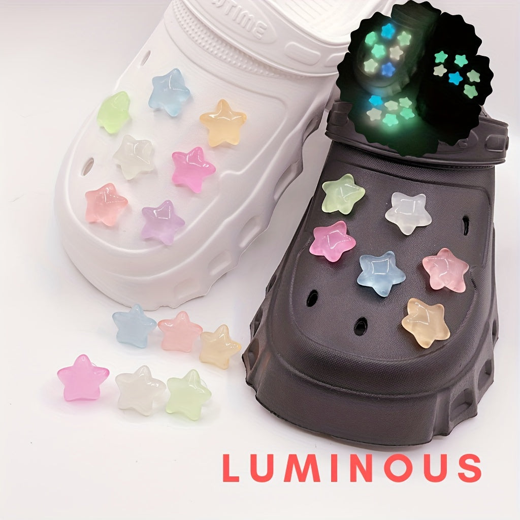 Luminous Stars Fashion Shoes Charms DIY Shoes Accessories