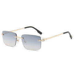 Rimless Sunglasses with Outer Packaging and Glasses Case