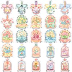 50pcs Flower Club Graffiti Waterproof Stickers