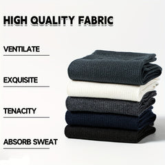 Men's Crew Socks Dress Socks Soft Cushion Running Hiking Socks