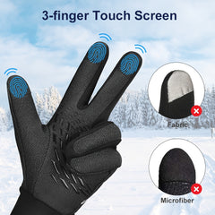 Winter Gloves with Touch Screen and Anti-slip Palm
