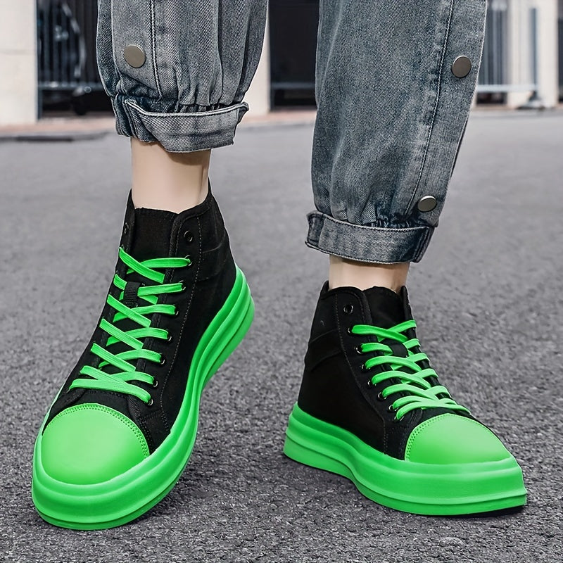 Unisex High Top Canvas Shoes Comfy Non Slip Skate Sneakers